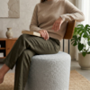 Poltrona Decorativa Luna Base Fixa Boucle TCE 1018 MOLL