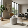 Poltrona Decorativa Luna Base Fixa Boucle TCE 1018 MOLL