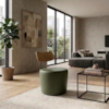 Poltrona Decorativa Luna Base Fixa Corano TCA 217 MOLL