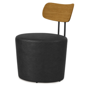 Poltrona Decorativa Luna Base Fixa Courino TCS 724 MOLL
