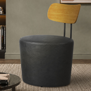 Poltrona Decorativa Luna Base Fixa Courino TCS 724 MOLL