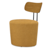 Poltrona Decorativa Luna Base Fixa Linho Color Trend TCA 219 MOLL