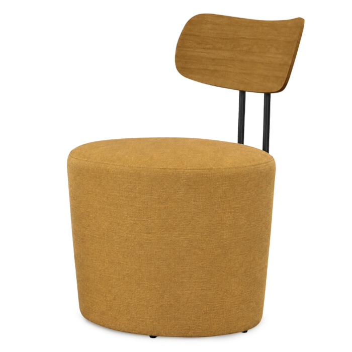 Poltrona Decorativa Luna Base Fixa Linho Color Trend TCA 219 MOLL