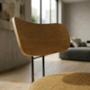 Poltrona Decorativa Luna Base Fixa Linho Color Trend TCA 219 MOLL