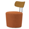 Poltrona Decorativa Luna Base Fixa Linho Color Trend TCA 303 MOLL