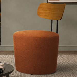 Poltrona Decorativa Luna Base Fixa Linho Color Trend TCA 303 MOLL