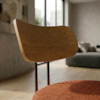 Poltrona Decorativa Luna Base Fixa Linho Color Trend TCA 303 MOLL