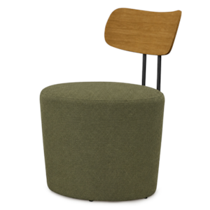 Poltrona Decorativa Luna Base Fixa Linho Color Trend TCA 307 MOLL