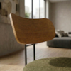 Poltrona Decorativa Luna Base Fixa Linho Color Trend TCA 307 MOLL