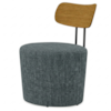 Poltrona Decorativa Luna Base Fixa Linho TCS 718 MOLL