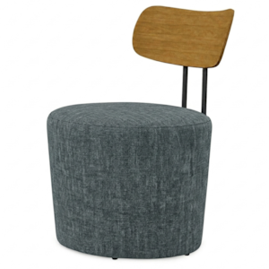 Poltrona Decorativa Luna Base Fixa Linho TCS 718 MOLL