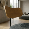 Poltrona Decorativa Luna Base Fixa Linho TCS 718 MOLL