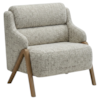 Poltrona Decorativa Madri Pes Madeira Boucle TCE 1018 MOLL