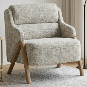Poltrona Decorativa Madri Pes Madeira Boucle TCE 1018 MOLL