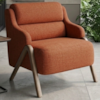 Poltrona Decorativa Madri Pes Madeira Linho Color Trend TCA 303 MOLL