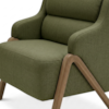 Poltrona Decorativa Madri Pes Madeira Linho Color Trend TCA 307 MOLL