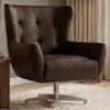 Poltrona Decorativa Malta Base Giratoria Courino TCS 721 MOLL