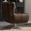 Poltrona Decorativa Malta Base Giratoria Courino TCS 721 MOLL