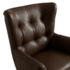 Poltrona Decorativa Malta Base Giratoria Courino TCS 721 MOLL