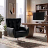 Poltrona Decorativa Malta Base Giratoria Courino TCS 724 MOLL