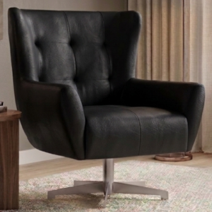 Poltrona Decorativa Malta Base Giratoria Courino TCS 724 MOLL
