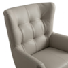Poltrona Decorativa Malta Base Giratoria Courino TCS 725 MOLL