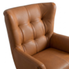 Poltrona Decorativa Malta Base Giratoria Courino TCS 727 MOLL