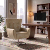 Poltrona Decorativa Malta Base Giratoria Courino TCS 729 MOLL