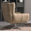 Poltrona Decorativa Malta Base Giratoria Courino TCS 729 MOLL