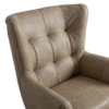Poltrona Decorativa Malta Base Giratoria Courino TCS 729 MOLL