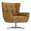 Poltrona Decorativa Malta Base Giratoria Linho Color Trend TCA 219 MOLL