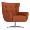 Poltrona Decorativa Malta Base Giratoria Linho Color Trend TCA 303 MOLL