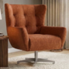 Poltrona Decorativa Malta Base Giratoria Linho Color Trend TCA 303 MOLL