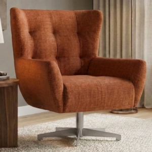Poltrona Decorativa Malta Base Giratoria Linho Color Trend TCA 303 MOLL