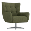 Poltrona Decorativa Malta Base Giratoria Linho Color Trend TCA 307 MOLL