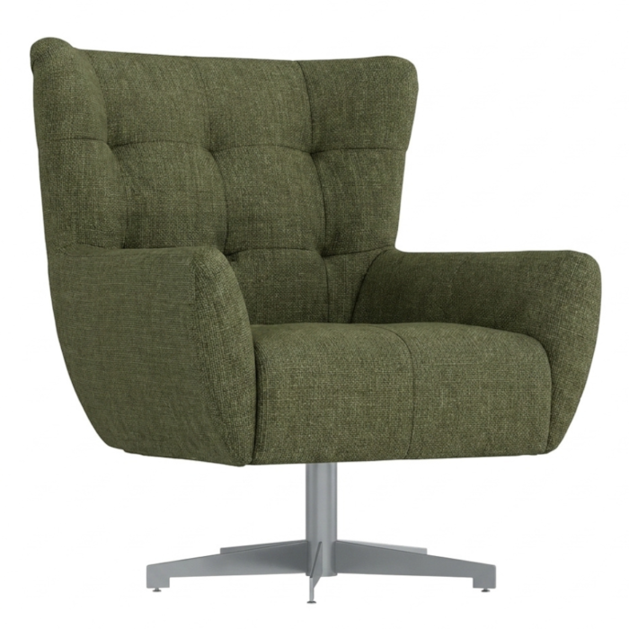 Poltrona Decorativa Malta Base Giratoria Linho Color Trend TCA 307 MOLL