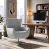 Poltrona Decorativa Malta Base Giratoria Linho TCS 701 MOLL