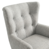 Poltrona Decorativa Malta Base Giratoria Linho TCS 701 MOLL