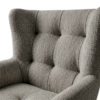 Poltrona Decorativa Malta Base Madeira Boucle TCE 1018 MOLL
