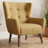 Poltrona Decorativa Malta Base Madeira Linho Color Trend TCA 219 MOLL