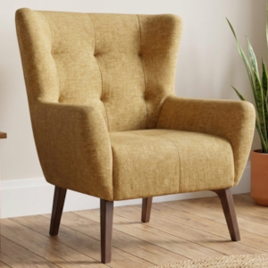 Poltrona Decorativa Malta Base Madeira Linho Color Trend TCA 219 MOLL