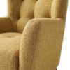Poltrona Decorativa Malta Base Madeira Linho Color Trend TCA 219 MOLL
