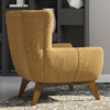 Poltrona Decorativa Malta Base Madeira Linho Color Trend TCA 219 MOLL