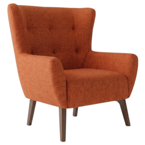 Poltrona Decorativa Malta Base Madeira Linho Color Trend TCA 303 MOLL