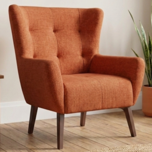 Poltrona Decorativa Malta Base Madeira Linho Color Trend TCA 303 MOLL