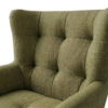 Poltrona Decorativa Malta Base Madeira Linho Color Trend TCA 307 MOLL