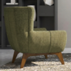 Poltrona Decorativa Malta Base Madeira Linho Color Trend TCA 307 MOLL