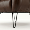 Poltrona Decorativa Malta Pes Ferro Courino TCS 721 MOLL