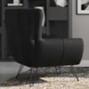 Poltrona Decorativa Malta Pes Ferro Courino TCS 724 MOLL