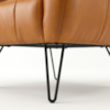 Poltrona Decorativa Malta Pes Ferro Courino TCS 727 MOLL